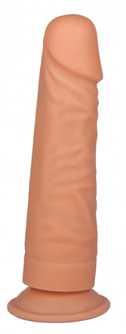 Фаллоимитатор на присоске из нежного геля - 20 см. Фаллоимитатор на присоске из нежного геля - 20 см.