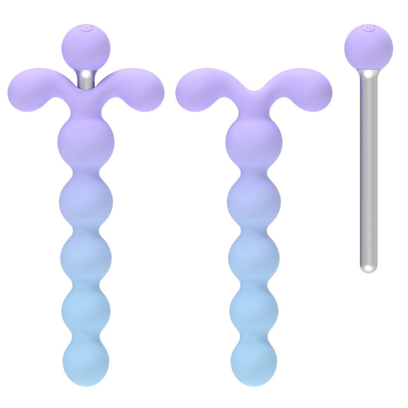 Анальная ёлочка с вибрацией Youivic - 16,4 см.